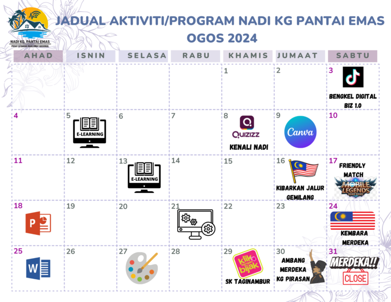 JADUAL AKTIVITI NADI OGOS 2024 1