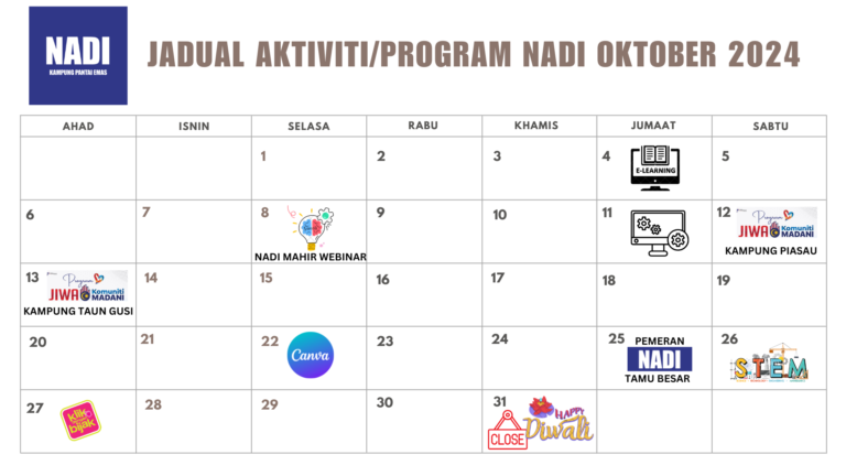 JADUAL AKTIVITI OKTOBER 2024